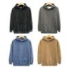 Yousheng Winter Couple Hoodie Washed Retro Loose Hooded Pullover Long Sleeve Unisex Top Elastic Cuffs Thick Fall Spring Hoodie