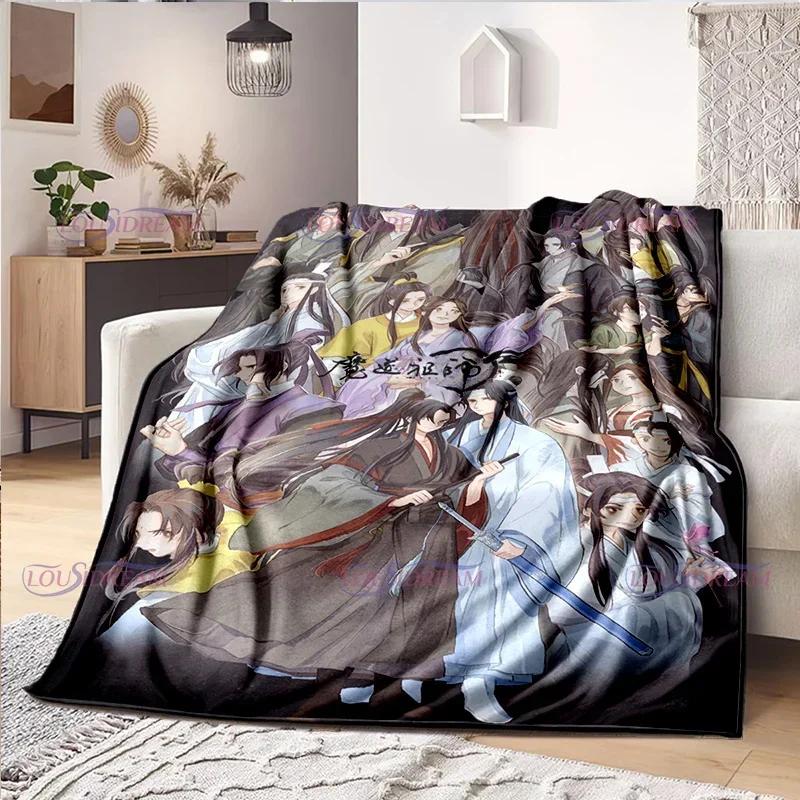 Tegneserier tegneserie Mo Dao Zu Shi Wei Wuxian Flanellteppe Sofa Jente Varmt Hjem Lan Wangji Teppe Gave Tilpass Kvinne Sengetøy