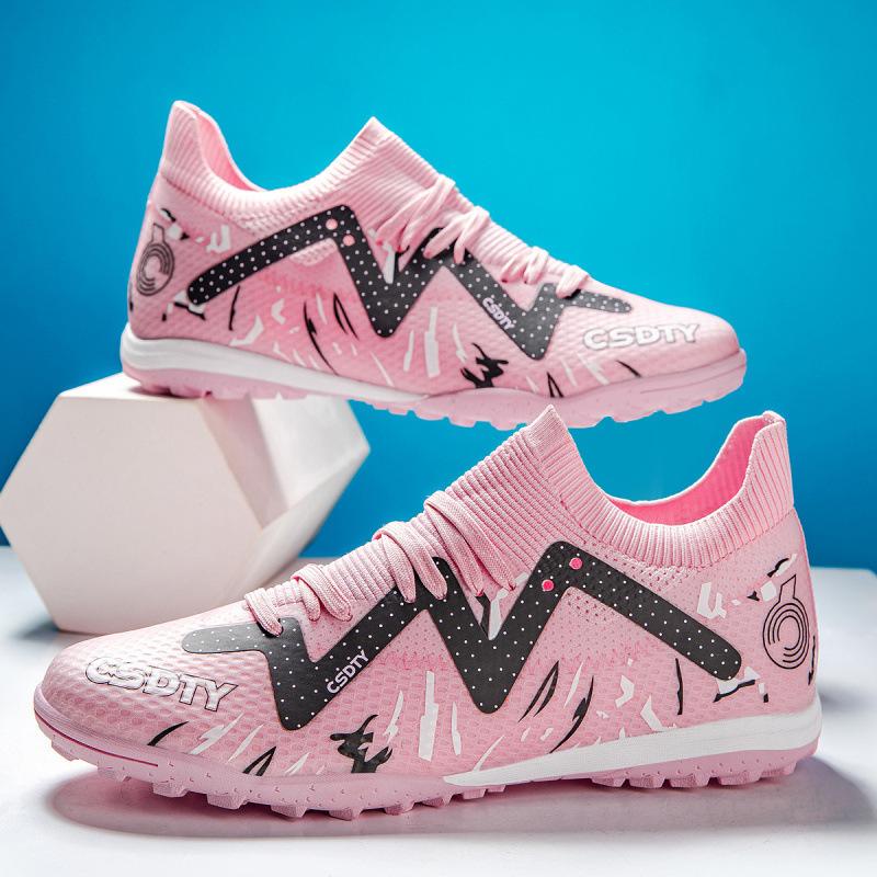 New Breathable Adult Men's and Women's Football Shoes Student Ground Spikes AG Broken Nails TF Training Shoes 2025