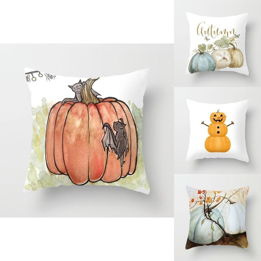 Beautiful Festival Decoration Pumpkin Pillow Cover With Invisible Zipper