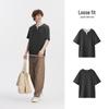 Semir Men's Waffle Knit Color Block Faux Layer Short Sleeve T-Shirt
