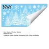 Decorative Window Scenes Christmas Tree Snowflake Static Sticker, Double-sided Cling Decal, Holiday Home Decorations Reusable PVC Glass for