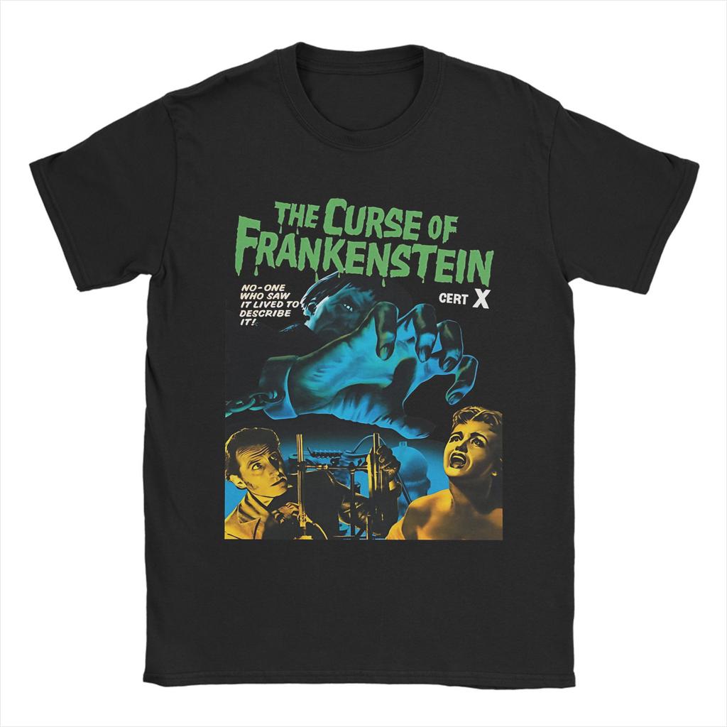 Men Women's The Curse of Frankenstein T Shirt Pure Cotton Clothes Funny Short Sleeve Round Collar Tee Shirt 4XL 5XL 6XL T-Shirt