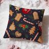 Christmas Cushion Cover Premium Comfort Reversible Pillow Cove -Two In One Design for Any Room & Car Interior