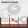Tubo di Collegamento in Rame Alluminio per Condizionatore d'Aria 3m 5m Set Linea AC Isolato Raccordi Tubo a Spirale Coppia 1/4 3/8 1/2 5/8 Pollici