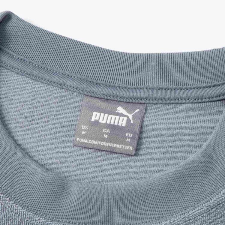 Puma Towel Tee Logo Round Neck Breathable Casual Sports Short Sleeve T-Shirt Men Tops Gray 684354-42