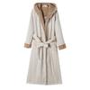 In-Stock Extra Long Hooded Jacquard Velvet Women's Bathrobe and Pajamas for Autumn/Winter