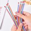 20 Pcs/lot Creative Kawaii Cute Curved Pen Color Striped Soft Pencil Toy Pen Stationery Gifts