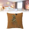 Pattern Cycling Frog Print Pillow Case Cartoon Animal Cushion Fashion Cover