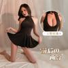 Z New Large-size Erotic Underwear Front and Rear Two Wear Ring Neck Nightgown Deep V Hollow Breast Temptation Discount
