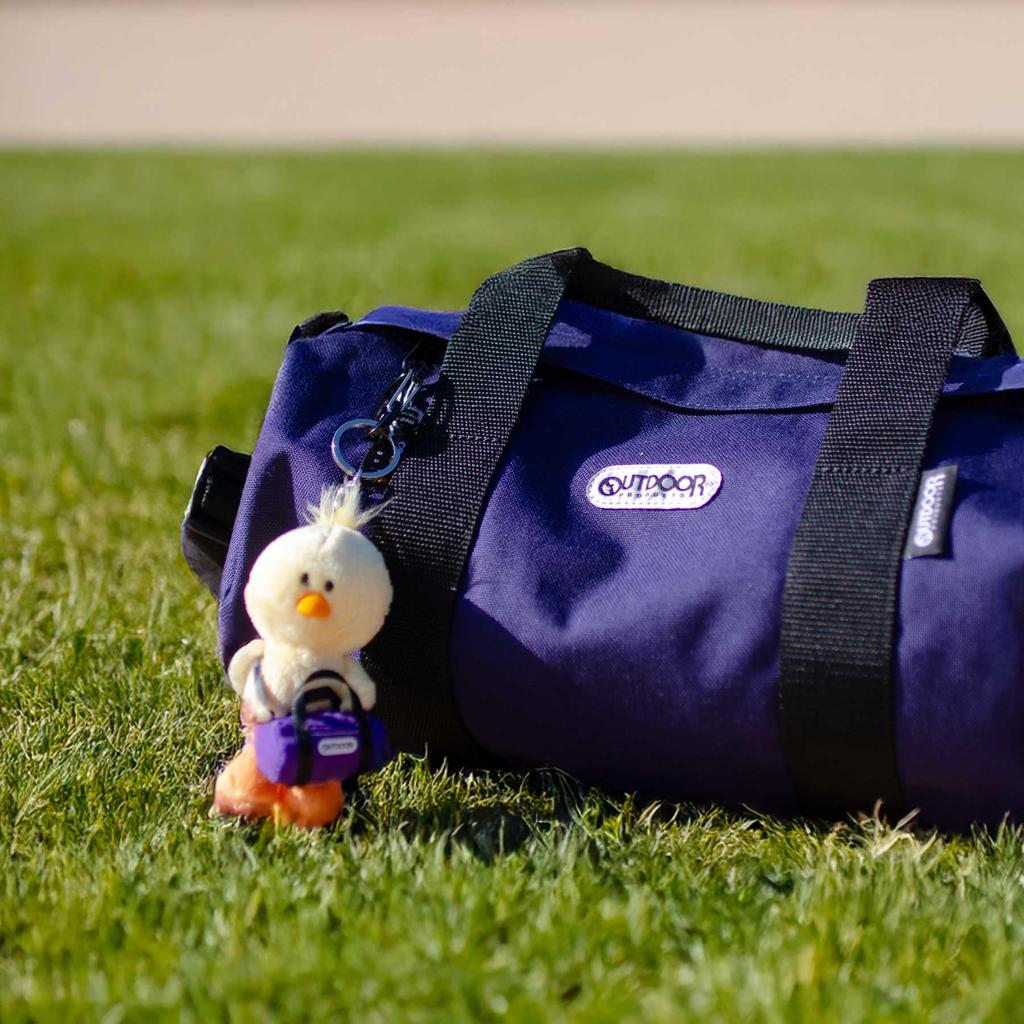 NICI OUTDOOR PRODUCTS Chick Keychain 10cm Roll Boston Purple Keyring Plush Toy