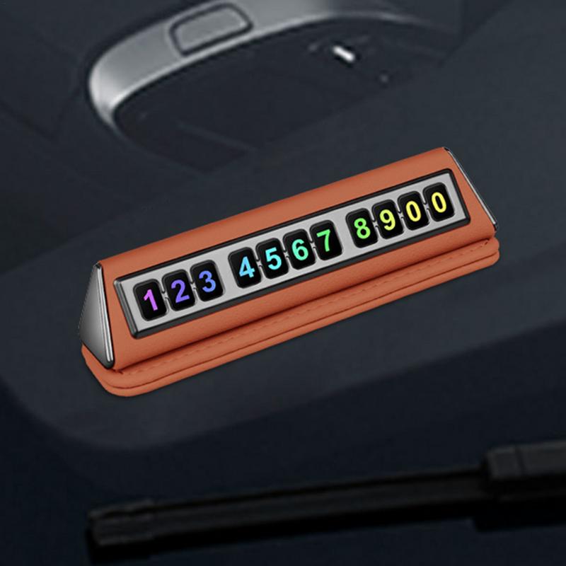 Car Parking Number Plate Automobile Temporary Number Card Plate Magnetic Car Dashboard Temporary Parking Number Plate for Car