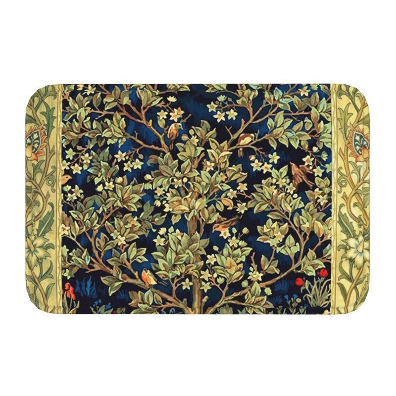 William Morris  Rug Front Floor Door Entrance Mats Indoor Textile Pattern Bath Kitchen Doormat Balcony Carpet Non-slip Floor Mat
