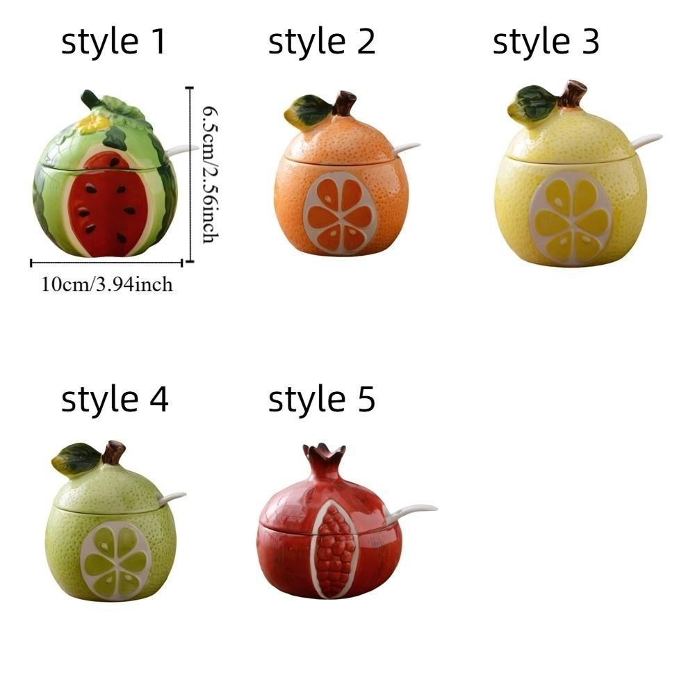 Japanese-style Salt Sugar Jar Fruit-shaped Spice Storage Jar Spice Container  Spice Storage