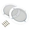 Negs-S Speaker Grill, Speaker Cover, Car, Speaker, Universal Use, Set of 2, Includes 8 Mounting Screws, 5 Inches, White