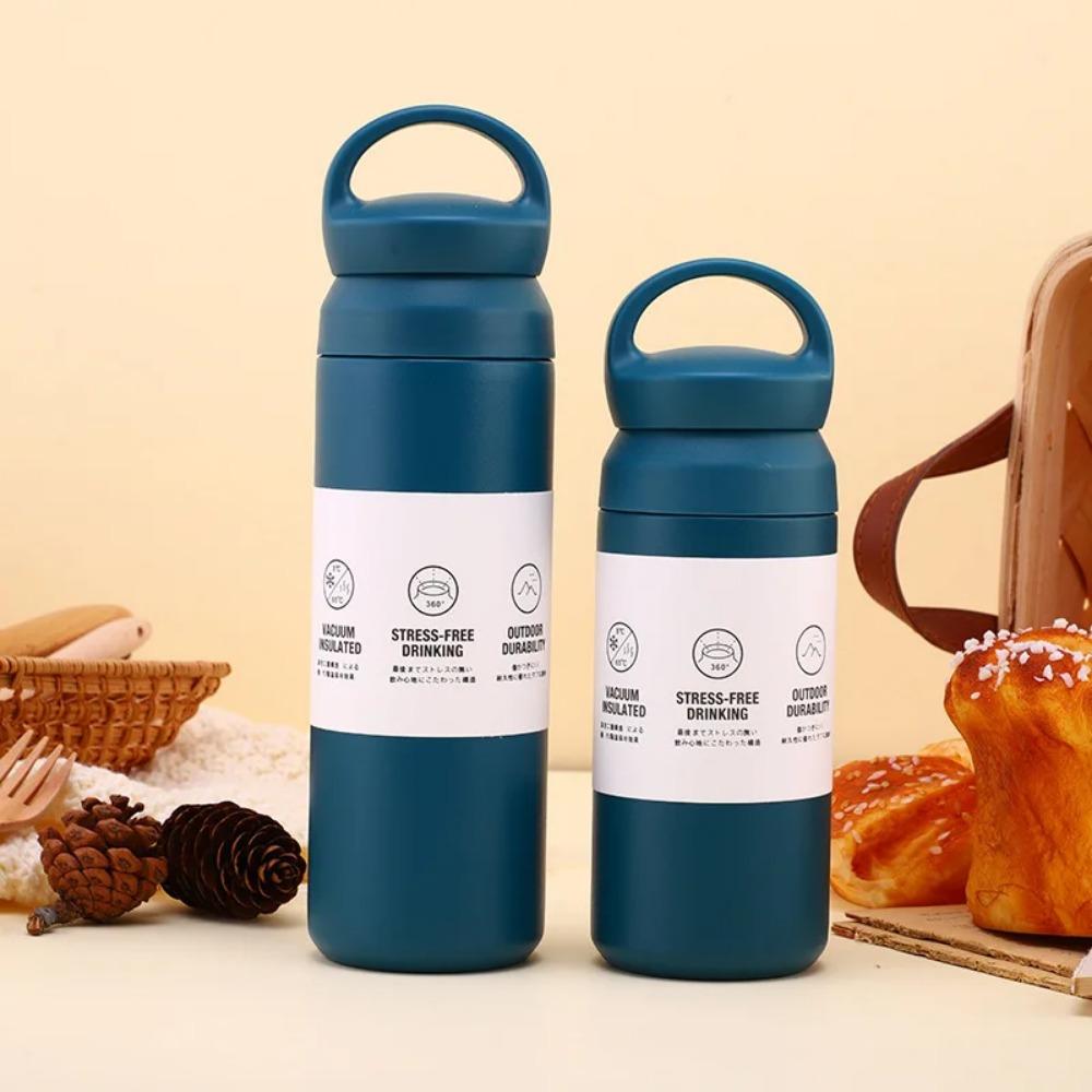 500ml Thermal Bottle Tea And Coffee Thermos Cup For Coffee Stainless Steel Double-Layer Insulation Sports Water Bottle For Girls