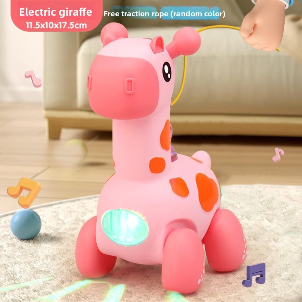 with Leash Electric Doll Sound and Light Early Education Toys Giraffe Toys Gift Giving