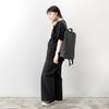 KLON Matte Coated Rucksack - Wav Black, a Lightweight, Waterproof, Slim Business Backpack for Men and Women, Perfect for Commuting or Office Wear.