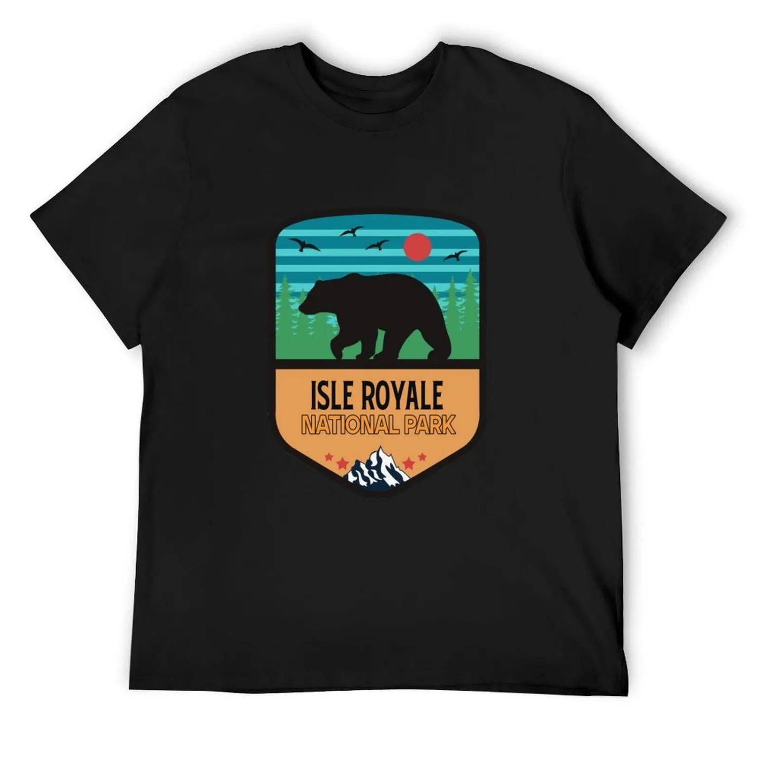 Isle Royale National Park T-Shirt oversize t-shirts man boys whites tops men clothing S