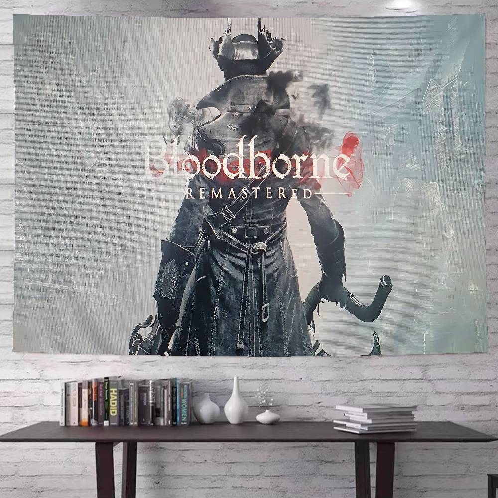 Action Game BBloodborne Cartoon Tapestry Wall Hanging Decoration Household Home Decor
