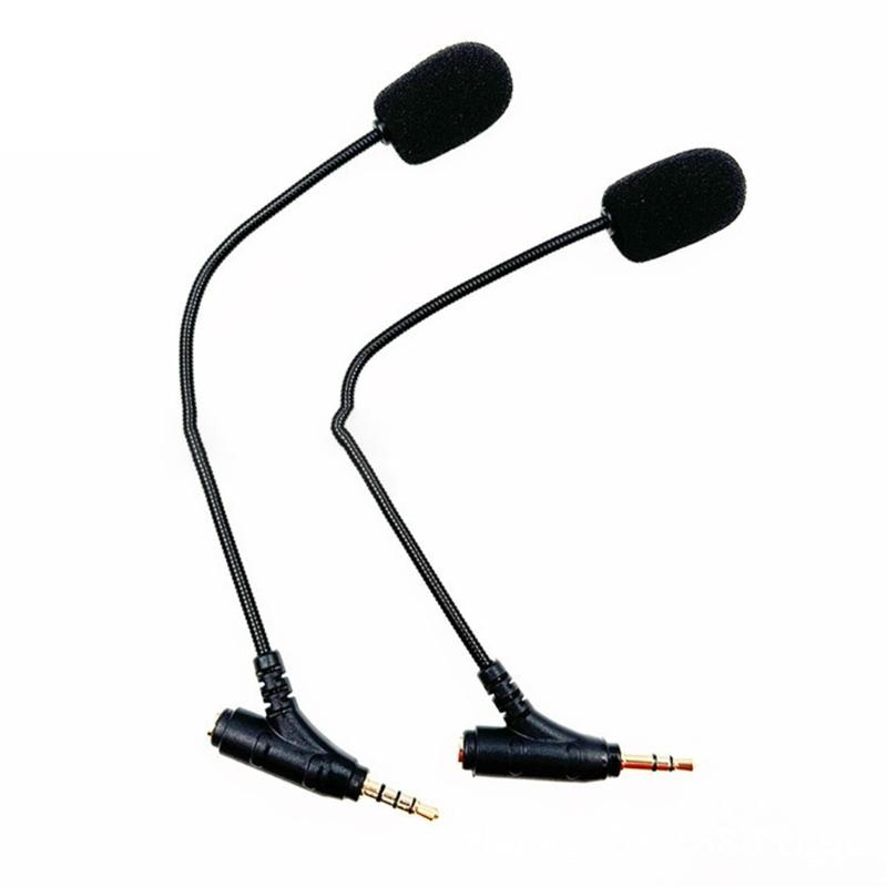 Mic Replacement 3.5mm Detachable Game Microphone Boom for Head Mounted Headphones Gamings Headsets