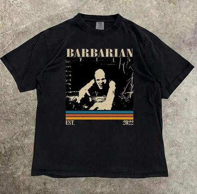 T-shirt Barbare - T-shirt Graphique Rétro Horreur