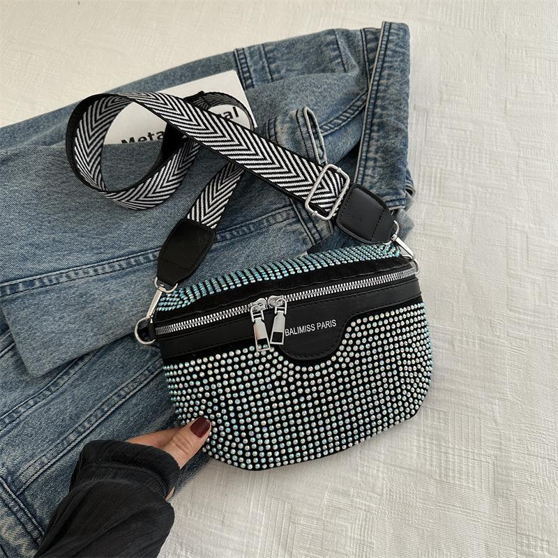 

2025 new bag simple and fashionable personalized summer shoulder bag messenger bag fanny pack beautiful niche design breast bag разноцветный