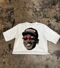 American Retro Oversized T-shirt Spoof Character Anime Printed Top Harajuku High Street Trendy Casual Loose Short-sleeved