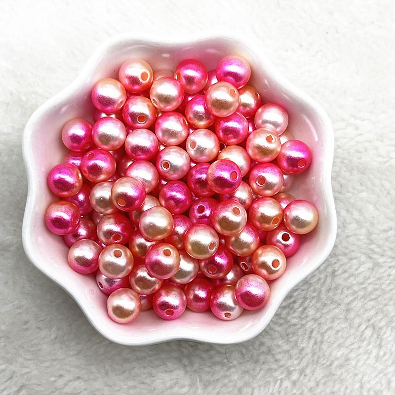 NEW 4/6/8/10mm Round Acrylic Pearl Beads Loose Spacer Beads for Jewelry Making DIY Necklace Bracelet Accessories