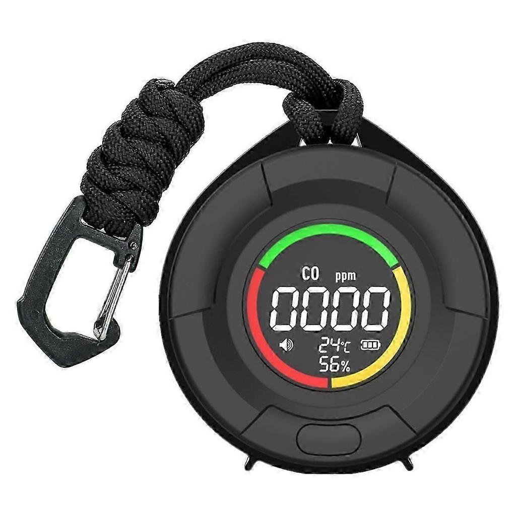 Mini Carbon Monoxide Detector Co Air Quality Portable Monitor Led Screen Usb Charging For Indoor And Travel