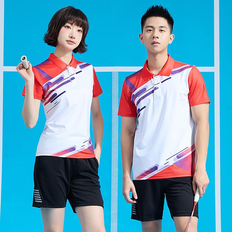 Men Women Badminton Set Quick Dry Breathable Sport Shirt Shorts Team Uniform Professional Competition Wear