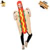 Adult men's and women's funny hot dog party costumes, spoof food couple's stage performance clothes hot dog onesie