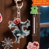 Car Mirror Hanging Accessories Spooky Pumpkin Man 2D Acrylic Rear View Mirror Pendant Flat Auto Interior Halloween Decoration for Car Backpack