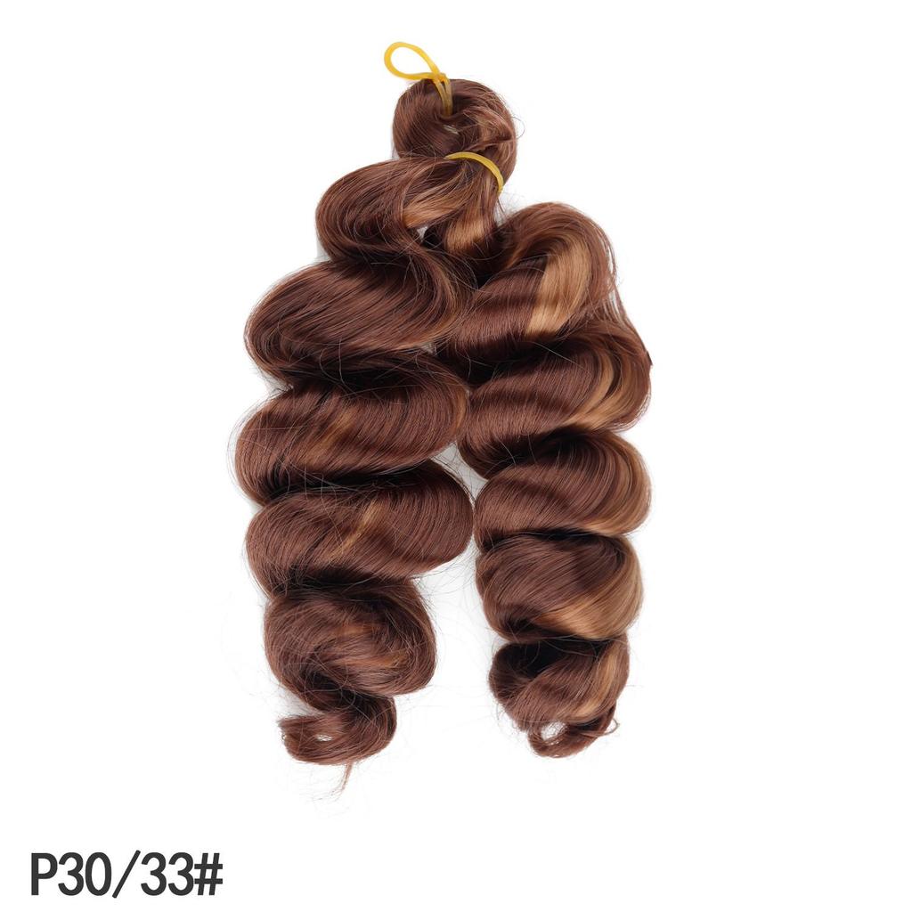 Short French Curly Crochet Hair Loose Wave Synthetic Braiding Hair Extensions for Black Women