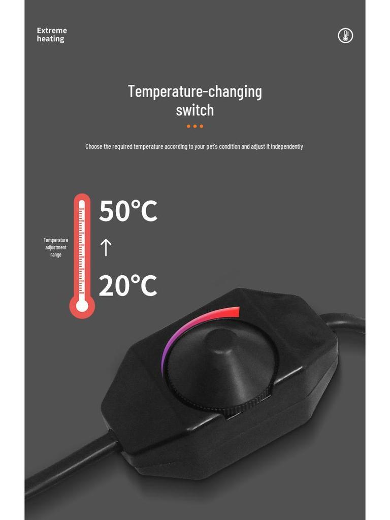 US Standard Reptile & Betta Fish Heating Pad for Terrariums