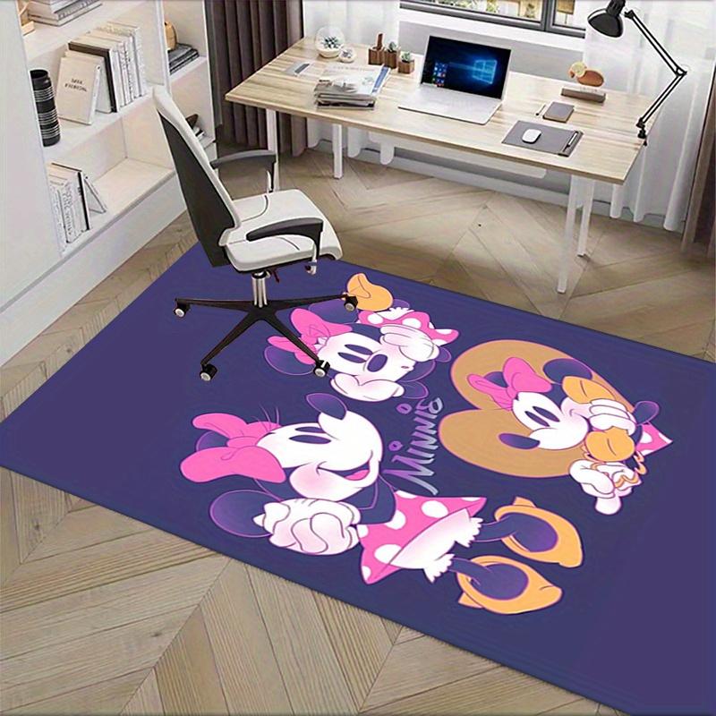 Office Rug Minnie Mouse, Disney theme 3D Printed Anti-Slip Rug-Machine Washable for Living Room