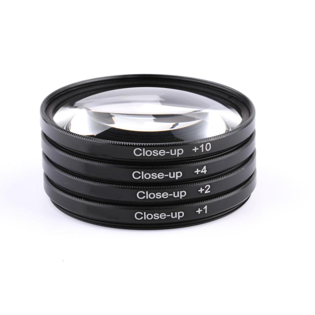 Lightdow Macro Close Up Lens Filter +1+2+4+10 Filter Kit 37 40.5 43 46 49 52 55 58 62 67 72 77 82mm for Canon Nikon Sony Cameras
