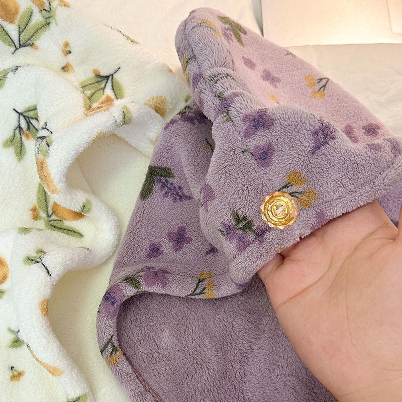 Schnell Trocknende Haar-Mütze Super Absorbierend Weich Badezimmer Damen Kopfhandtücher Mädchen Niedliches Haarhandtuch Haar-Trockenwickel Hauben