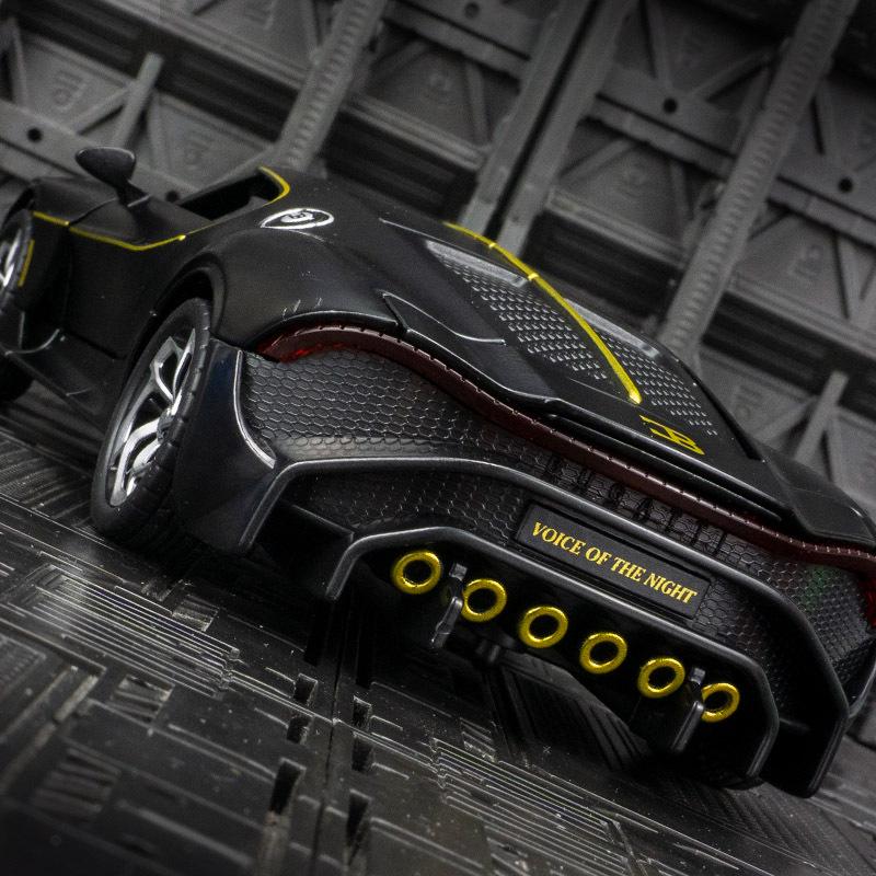 Black Mamba Bugatti H2013 Model: Alloy Sports Car Ornament with Sound & Light for Boys