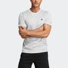 Adidas HIIT T Shirts Men's White Crew Neck Moderate Straight Fit HS7462