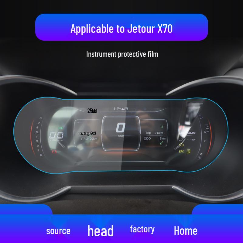 Compatible Jetour X70M/X70PRO/S Tempered Film Center Console Protective Car Interior Accessories for 25 Models