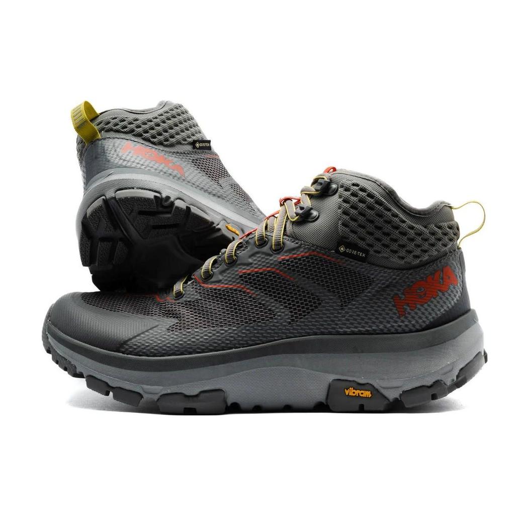 HOKA One One Sky Toa Gtx Durable Breathable Mid-Top Outdoor Functional Shoes Unisex Shoes Gray 1112032-CGFS
