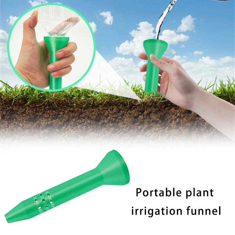 3Pack Efficient Gardening Water Funnel Direct Soil Hydrations System Irrigation Spikes for Balcony and Backyard Use