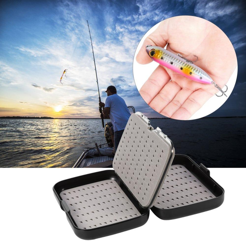 Double-Layer Fly Fishing Box Double Sided Bait Lure Box Durable Fishing Tackle Box  Fly Fishing
