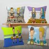 Funny B-Beavis and BUTT-HEAD Pillow Anime Pillow Sofa Bed Head Pillow Cover Cushion Cover 45x45 cm Fashion