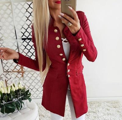 Evropsko-americké sako slim fit s dlouhým rukávem