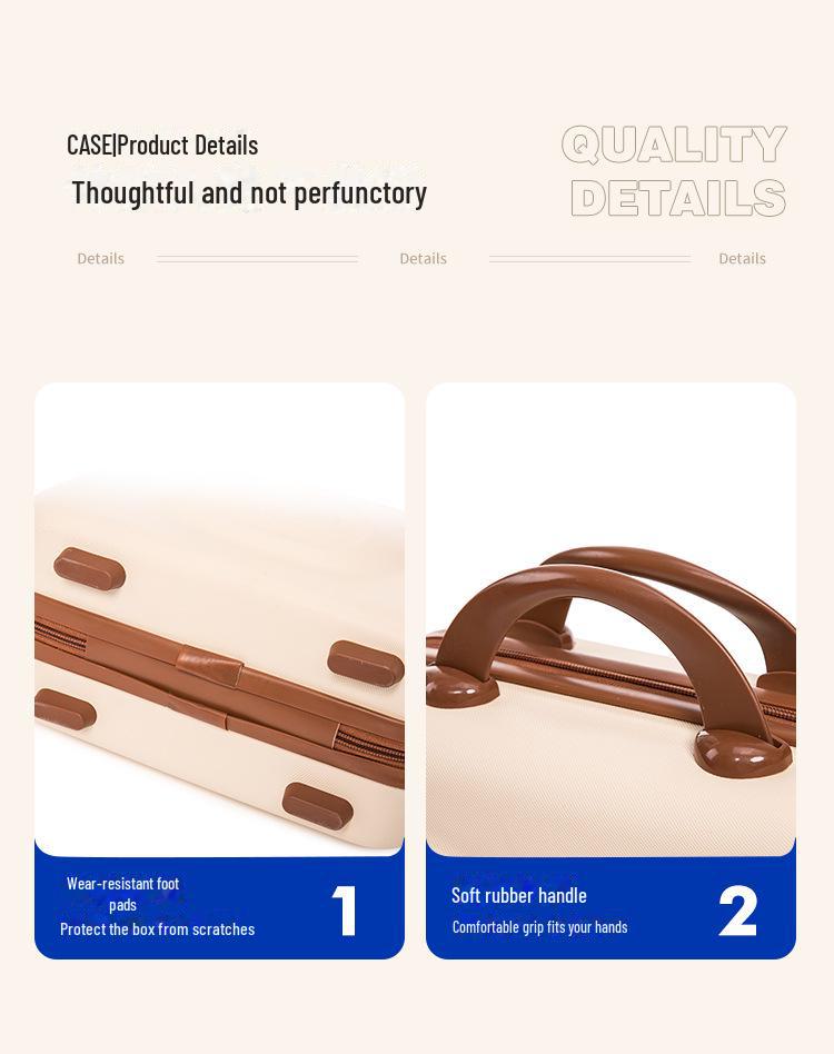 14-Zoll Cartoon Bonbonfarbe Kosmetikkoffer – Großes Fassungsvermögen, Tragbar & Niedlich, Perfekt für Frauen und Studentinnen