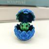 Yousheng 2Pcs 3D Printed Dragon Egg Figurine Mini Dragon Figure Fidget Toy Dragon Egg with Miniature Dragon Inside Decoration Ornament