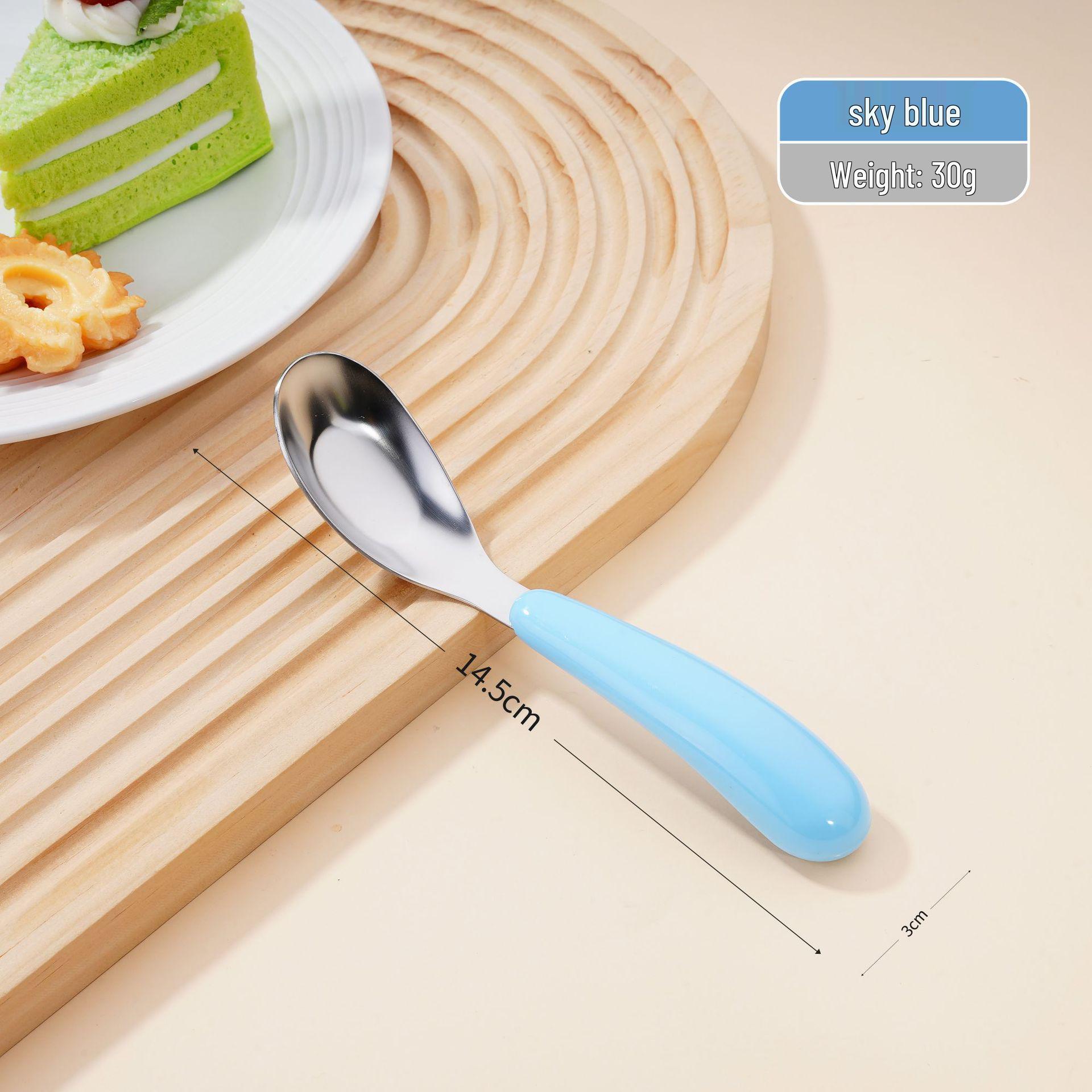 

Детская ложка для кормления из нержавеющей стали 316L - Тренировочная ложка для детей и ложка для прикорма