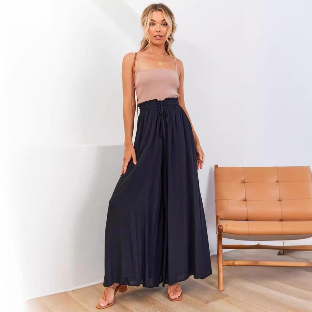 2026 European & American Spring/Summer Casual Wide-Leg Loose Fashion Long Pants for Women